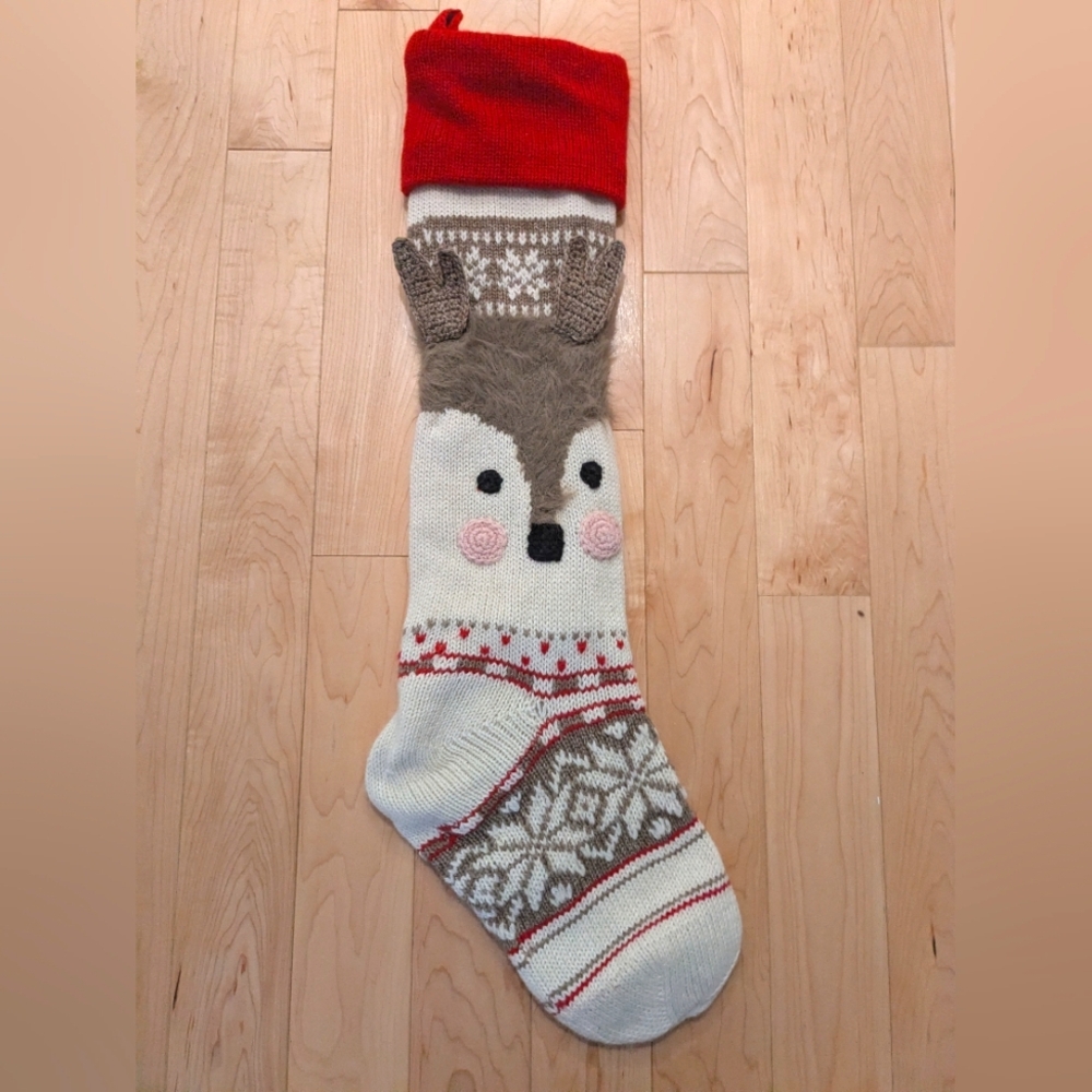 Pottery Barn Deer Stocking